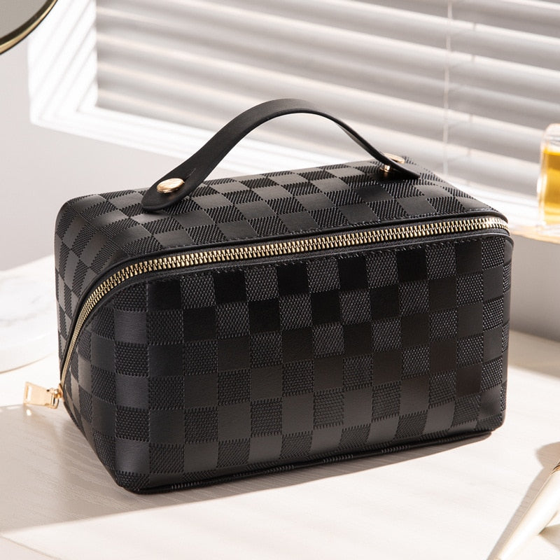 Lumara – Trousse de maquillage en simili cuir avec compartiments | Voyage & quotidien
