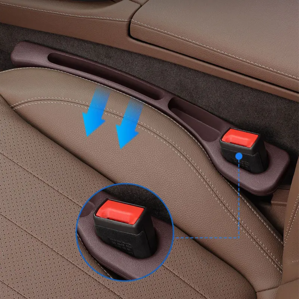 FenteStop — Lot de 2 Couvre-Fentes de Siège Auto Universels en EVA | Noir, Marron, Rouge, Beige | Veromora