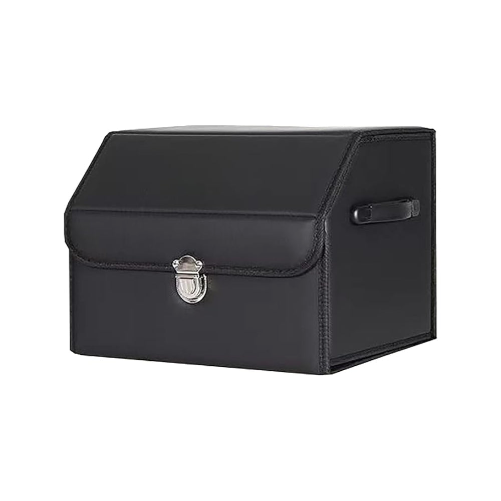 CoffreGo — Organisateur de Coffre de Voiture Pliable en Bois & Cuir | 3 Tailles | Veromora