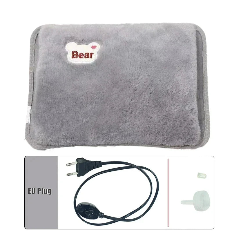 ChaleurDouce — Bouillotte Électrique Rechargeable | Velours Peluche Ultra-Doux | Arrêt Automatique | Veromora