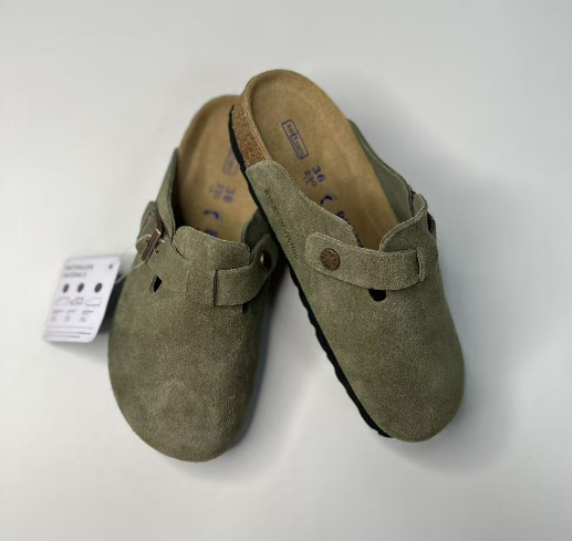 Suedaré – Mules en suédine avec semelle en liège pour femme et homme