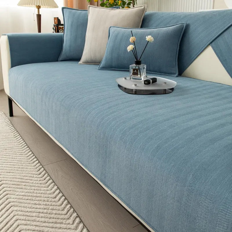 ChenilleConfort — Housse de Canapé Antidérapante en Chenille | Lavable 30°C | 6 Coloris | Veromora