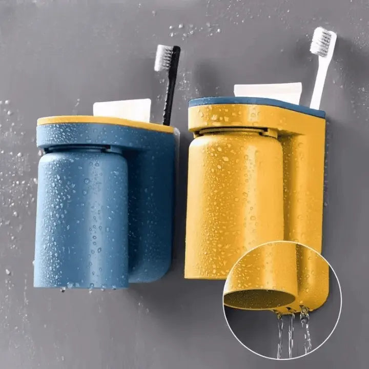 Support mural pour brosse à dents – Zéro perçage, fixation 3M ultra-résistante