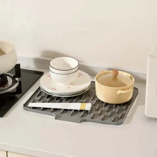 Tapis d'égouttage en silicone – Sèche, protège & résiste à 220°C