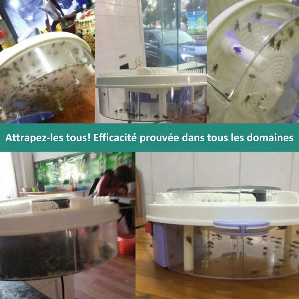 Volara – Piège à mouches rotatif sans produit chimique | Intérieur & extérieur