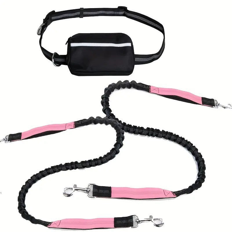 LibreTrail – Laisse mains libres pour chien | Ceinture réglable & amortisseur bungee