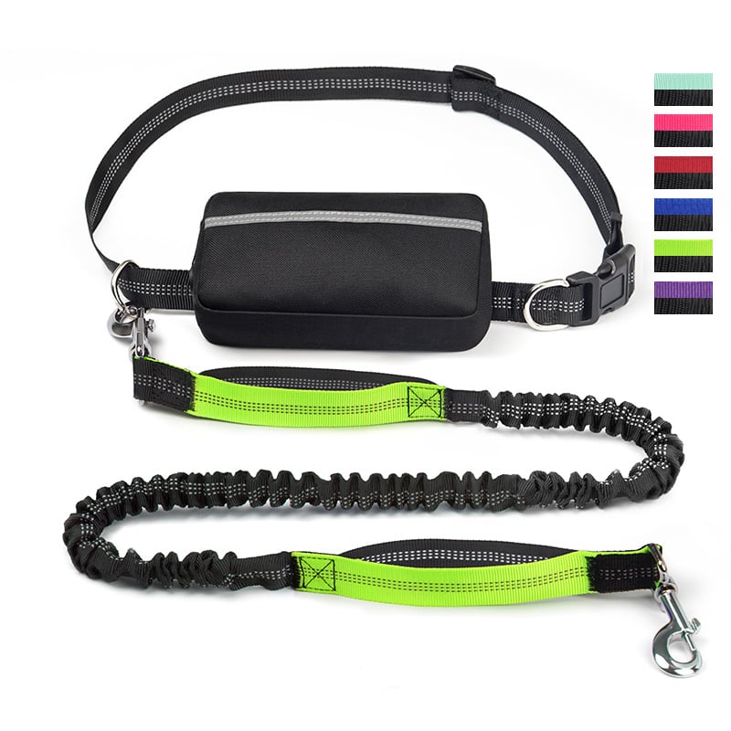 LibreTrail – Laisse mains libres pour chien | Ceinture réglable & amortisseur bungee