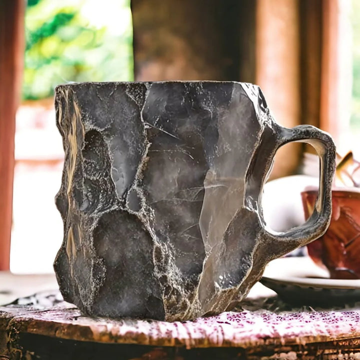 CristalTasse — Tasse Artisanale en Cristal Minéral | Isolante & Micro-ondes | 350–450 ml | Veromora