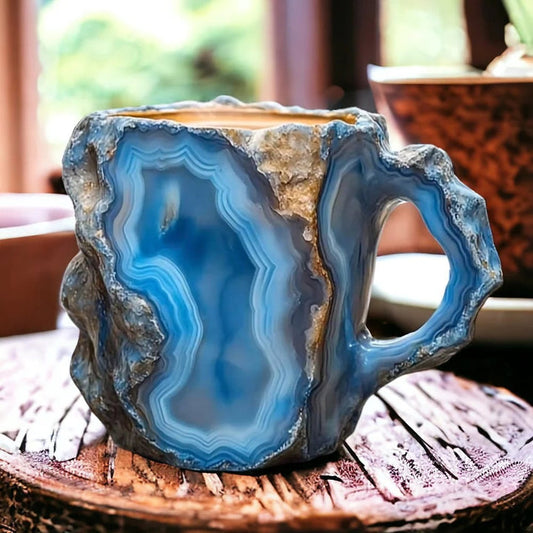 CristalTasse — Tasse Artisanale en Cristal Minéral | Isolante & Micro-ondes | 350–450 ml | Veromora
