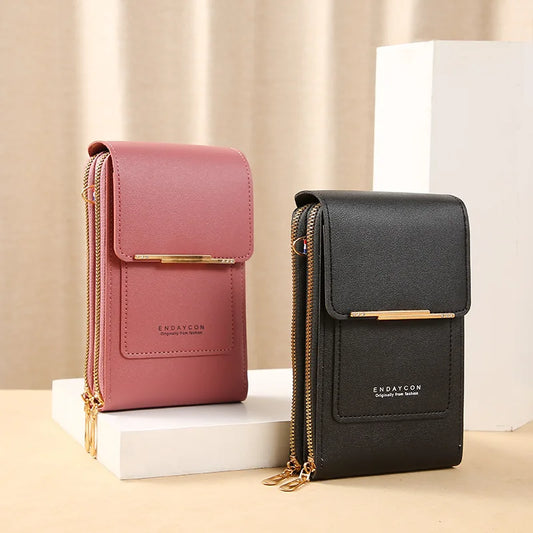 Portavie — Sac Bandoulière Femme avec Fenêtre Tactile & Porte-Monnaie Intégré