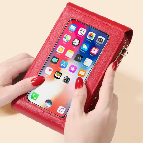 Portavie — Sac Bandoulière Femme avec Fenêtre Tactile & Porte-Monnaie Intégré
