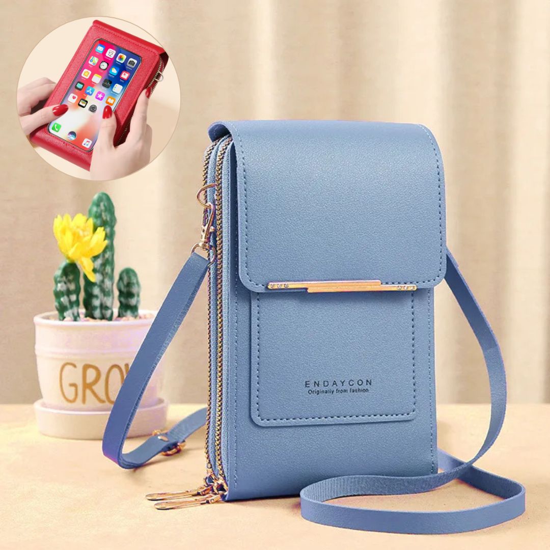 Portavie — Sac Bandoulière Femme avec Fenêtre Tactile & Porte-Monnaie Intégré