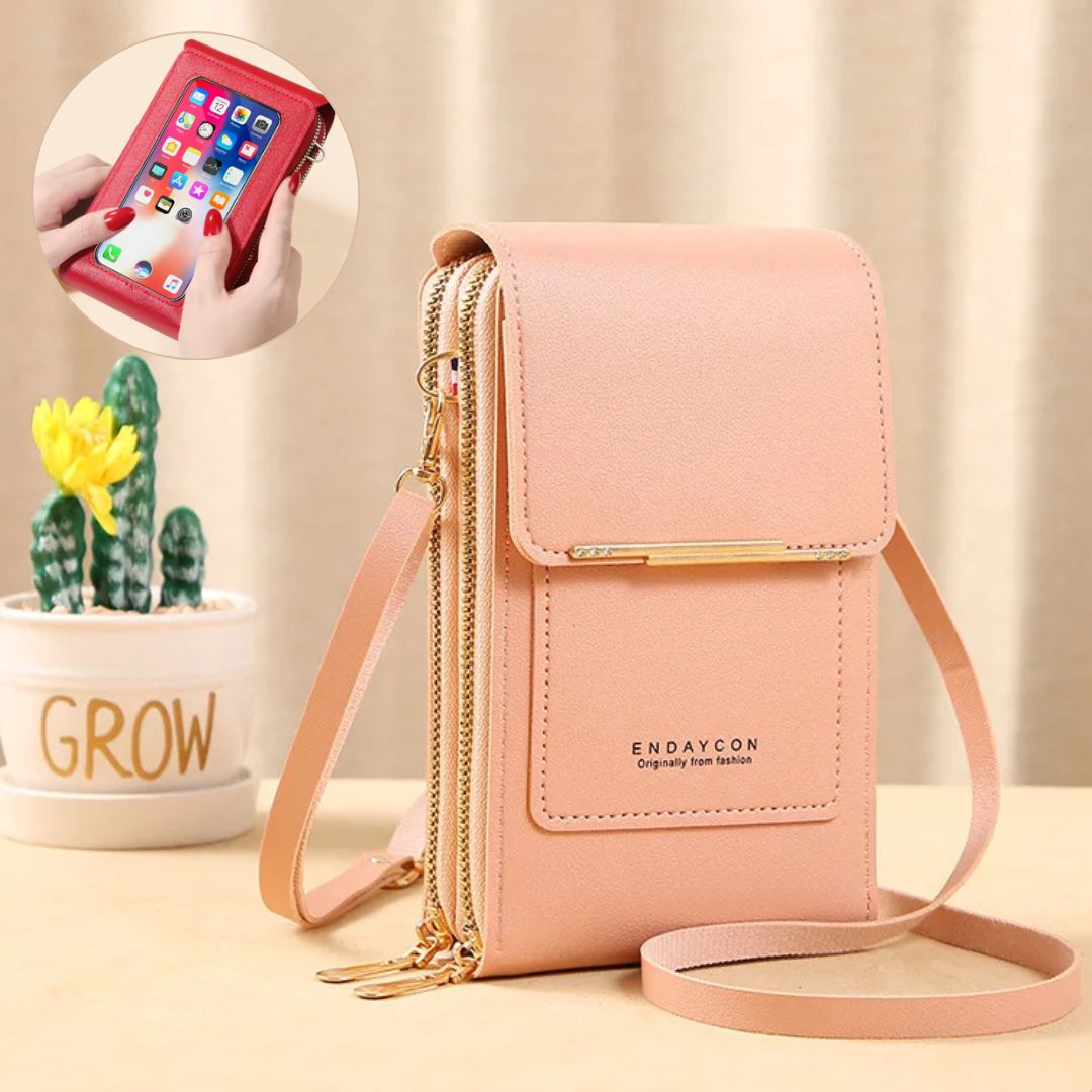 Portavie — Sac Bandoulière Femme avec Fenêtre Tactile & Porte-Monnaie Intégré