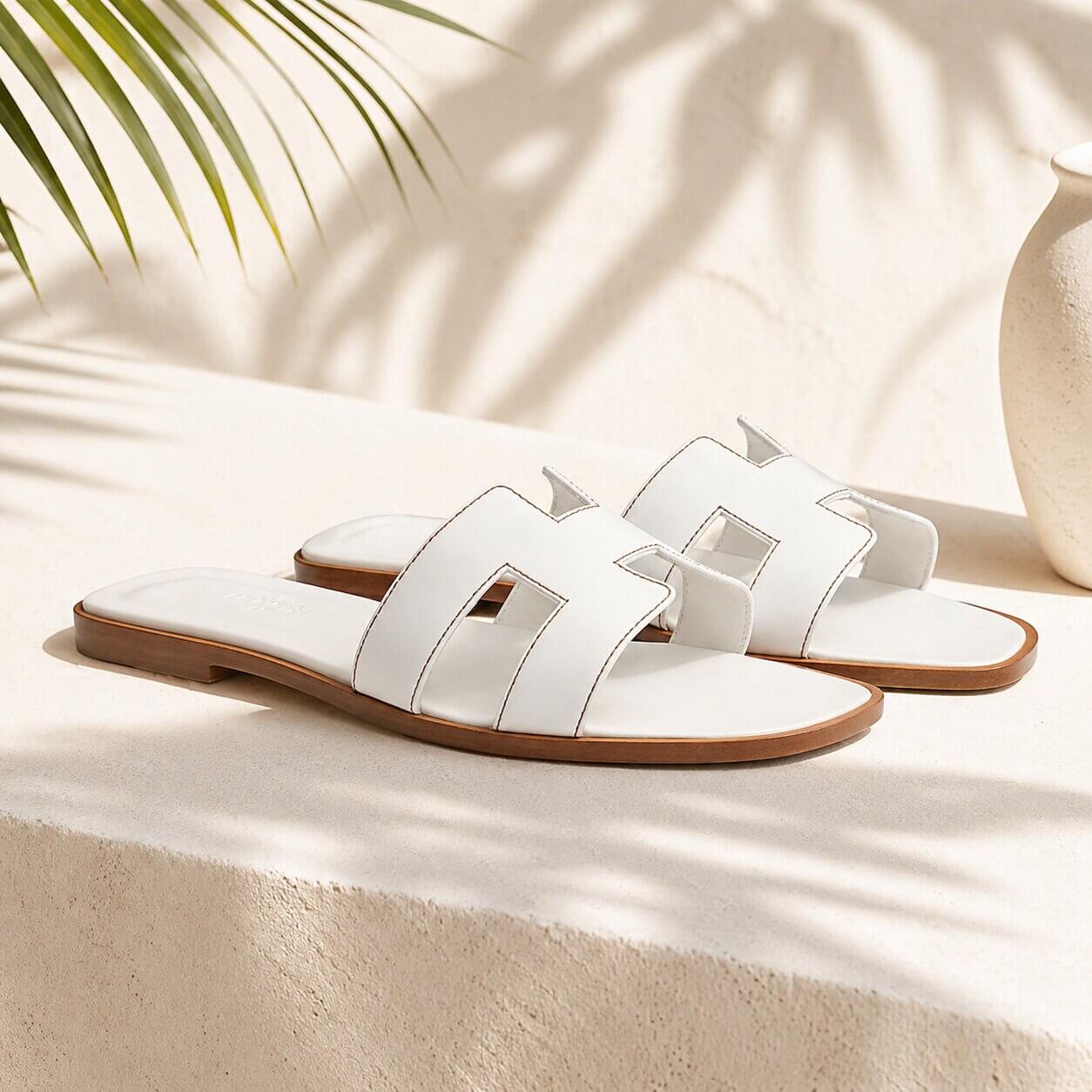 SableDoux – Mules en cuir véritable femme | Du 35 au 45 | Blanc · Marron · Noir