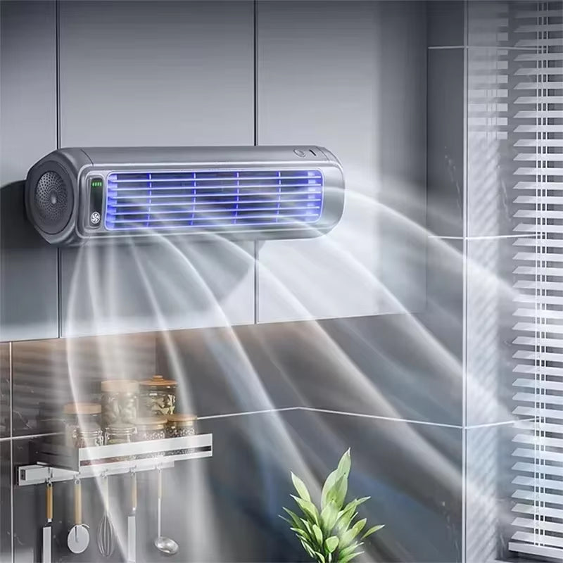 AirWall — Ventilateur Portable Mural | 3 Vitesses | Version Secteur & Batterie | Silencieux 36 dB