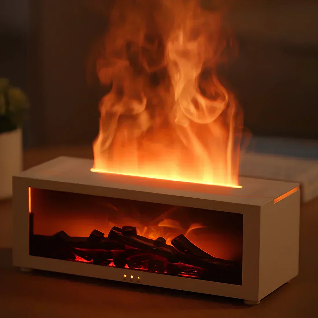 FlammeDoux — Diffuseur Aromatique à Flamme 3D | Vapeur d’Eau & Lumière d’Ambiance | 2-en-1 | Veromora