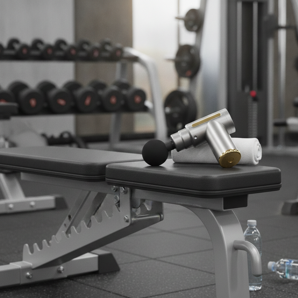 MuscleFlow — Pistolet de Massage à Percussion | Récupération Musculaire Profonde | Plusieurs Vitesses