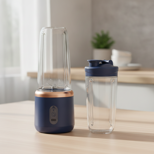 FreshBlend — Mixeur Extracteur de Jus 2-en-1 Portable | Rechargeable USB | Sans BPA | Veromora