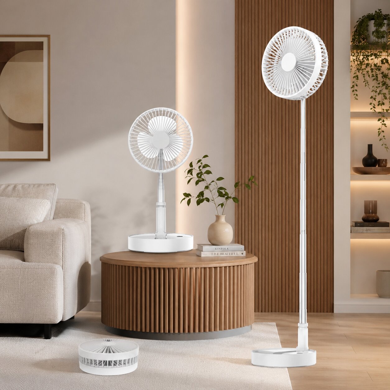 Ventilateur USB Pliable avec Batterie | Silencieux & Portable | VentiFold