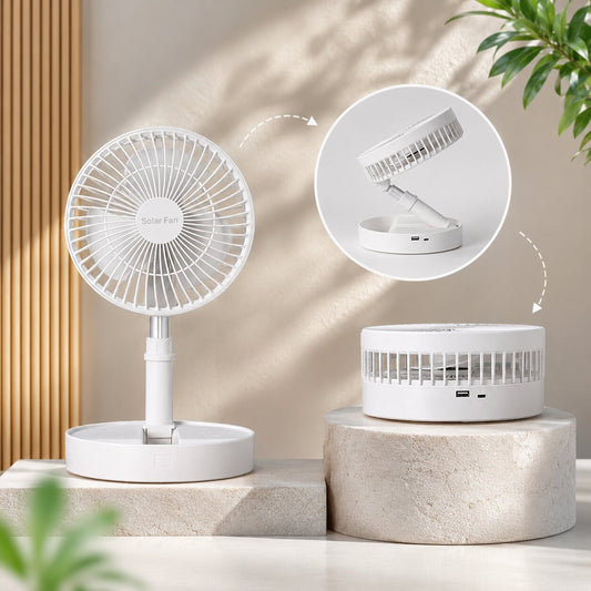 Ventilateur USB Pliable avec Batterie | Silencieux & Portable | VentiFold