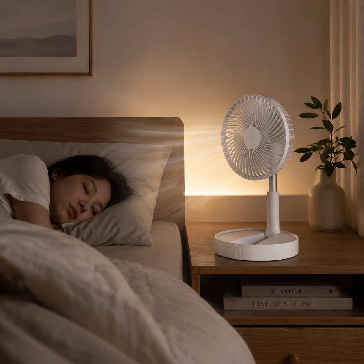Ventilateur USB Pliable avec Batterie | Silencieux & Portable | VentiFold