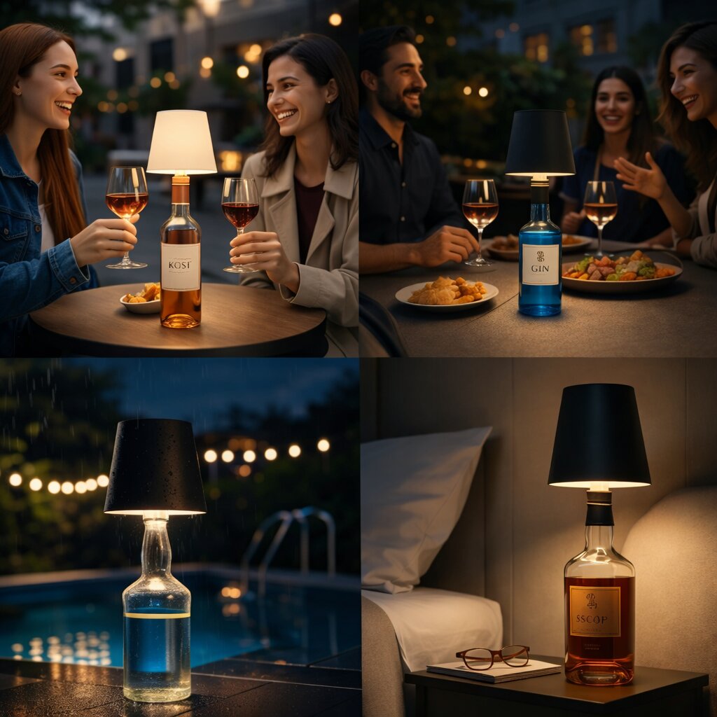 LumiVerre — Transformez Votre Bouteille en Lampe d'Ambiance Sans Fil