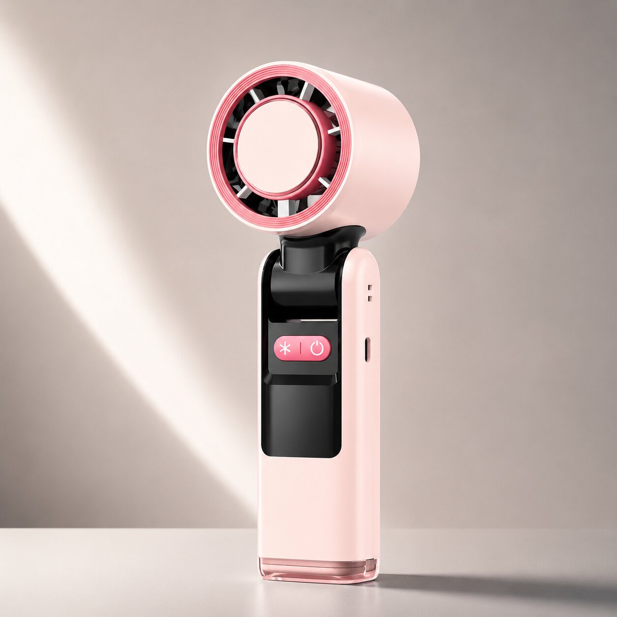 VentiFrais – Mini ventilateur refroidissant | Plaque froide, lampe & écran LED | USB-C
