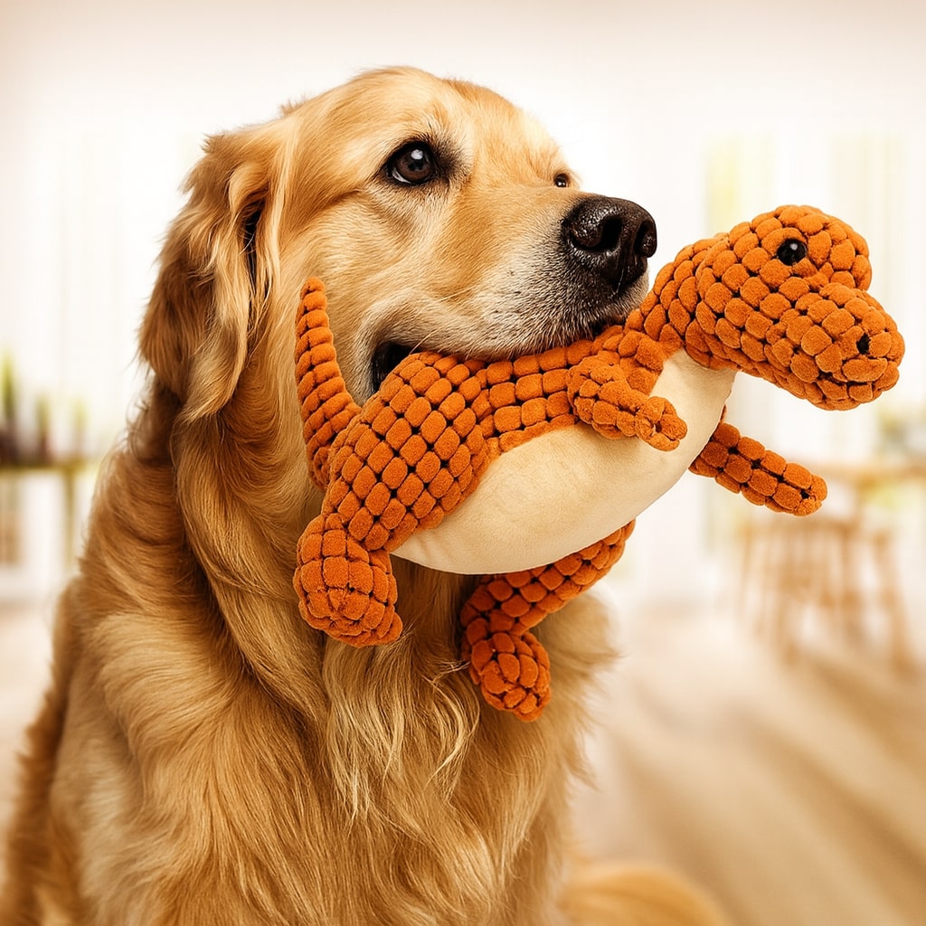 DinoMord — Jouet à Mâcher Solide pour Chiens | Design Dinosaure