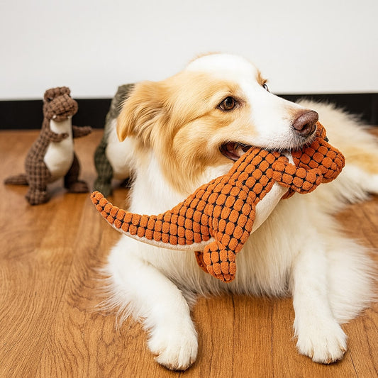 DinoMord — Jouet à Mâcher Solide pour Chiens | Design Dinosaure