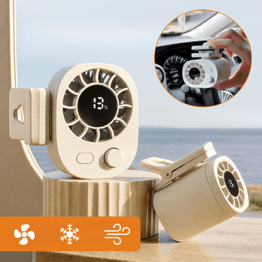 Mini Ventilateur à Clip avec Batterie | Petit & Silencieux | FraîchClip