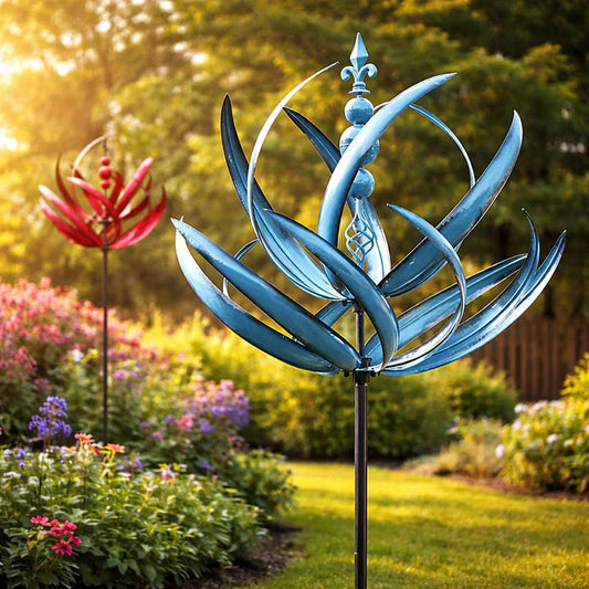 LotusVent — Girouette Décorative en Métal | Design Lotus | Résistante aux Intempéries | Jardin & Terrasse | Veromora