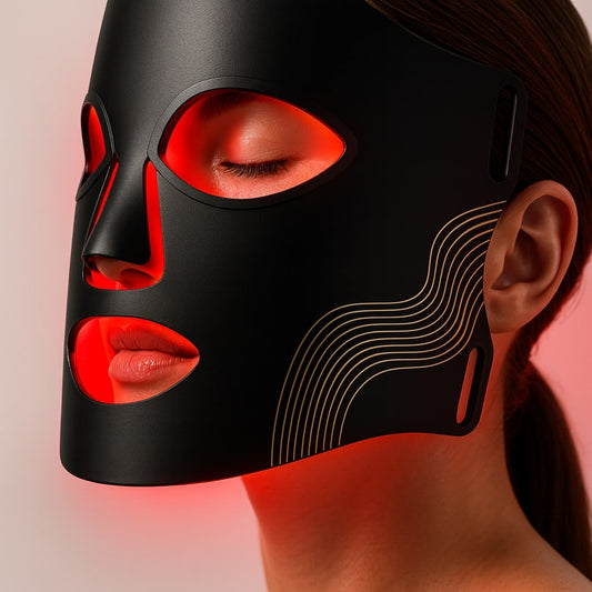 LumiPeau – Masque LED luminothérapie visage & cou | Silicone flexible | Rechargeable USB-C