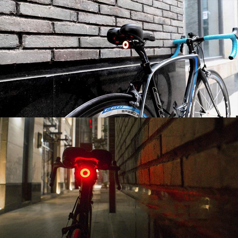VéloLux – Feu arrière & stop vélo intelligent | 6 modes LED | Batterie intégrée
