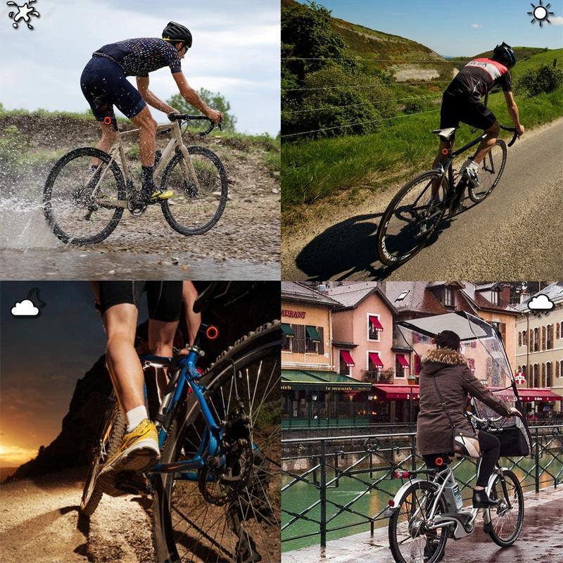 VéloLux – Feu arrière & stop vélo intelligent | 6 modes LED | Batterie intégrée