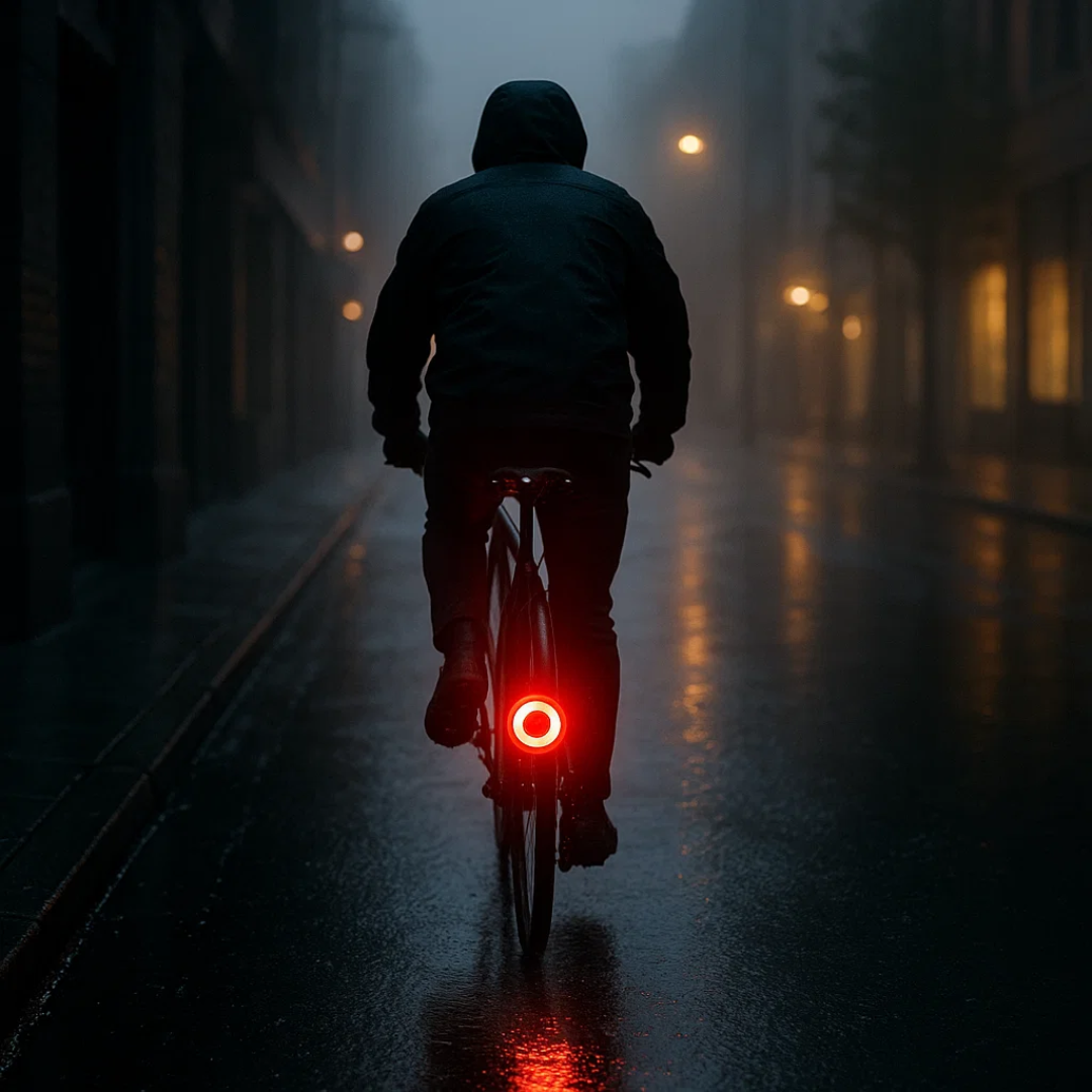 VéloLux – Feu arrière & stop vélo intelligent | 6 modes LED | Batterie intégrée
