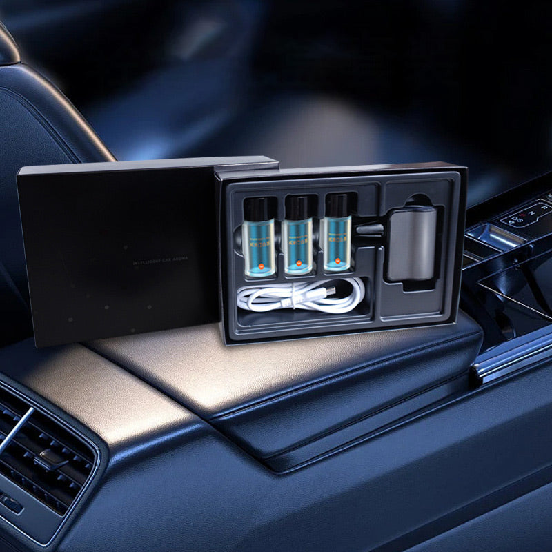 AromaRide — Diffuseur de Désodorisant Intelligent pour Voiture | 3 Modes | 45 Jours d’Autonomie | Veromora