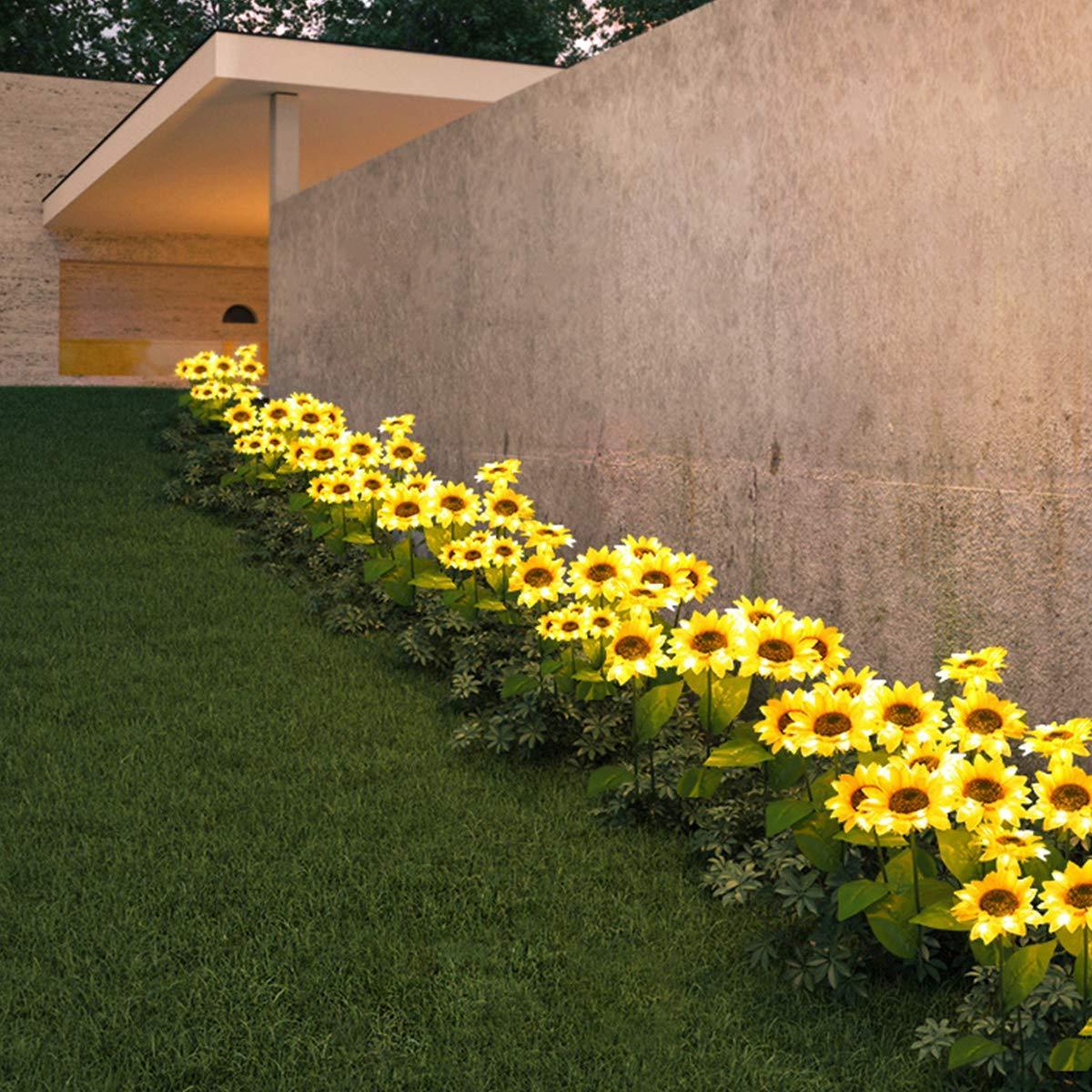 SolFleur — Lampe Solaire de Jardin en Forme de Tournesol | Étanche | Lumière Chaude | Veromora