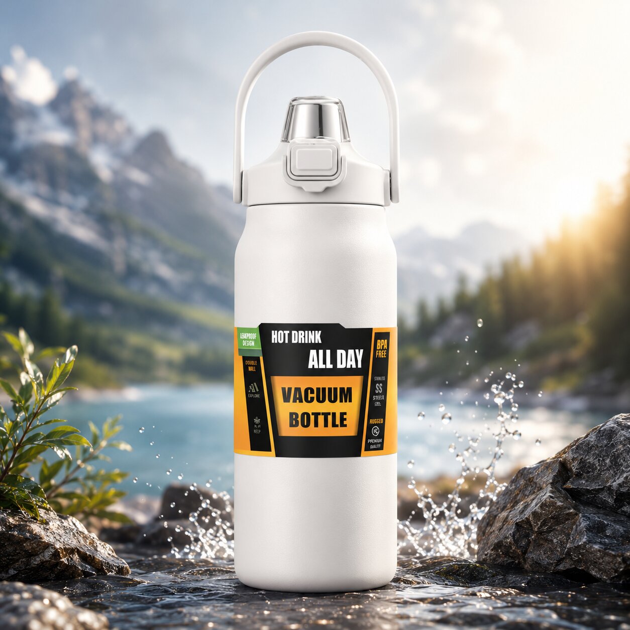 Hydraïne — Gourde Isotherme avec Paille Intégrée