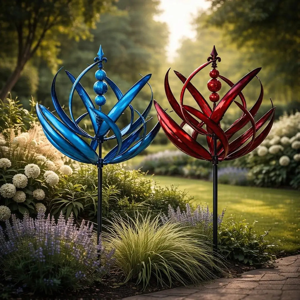 LotusVent — Girouette Décorative en Métal | Design Lotus | Résistante aux Intempéries | Jardin & Terrasse | Veromora